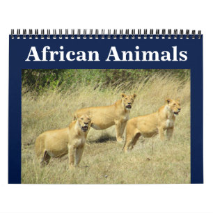 Calendrier animalie africaine