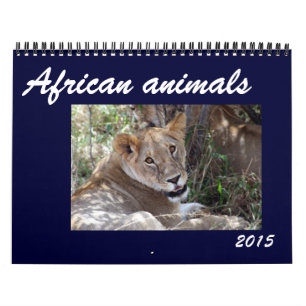 Calendrier animaux africains 2015