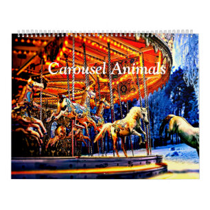 Calendrier Animaux carrousels colorés et lumineux
