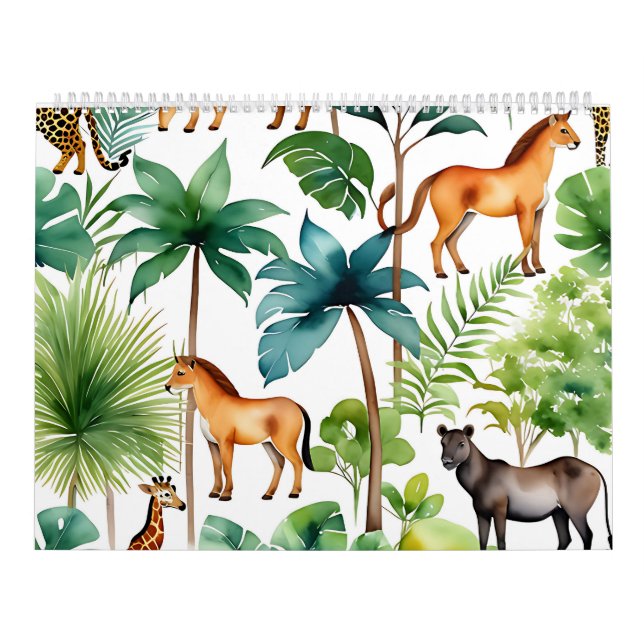 Calendrier Animaux colorés (Protection)