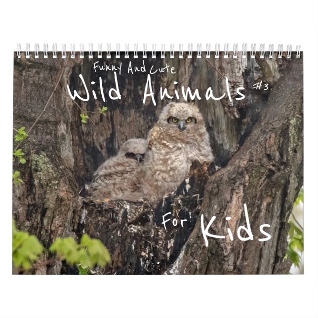 Calendrier Animaux Sauvages Amusants Et Mignons Pour Enfants  (Protection)