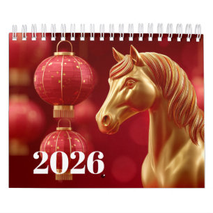 Calendrier Année Équine Majestueuse 2026 : Saisons du Cheval