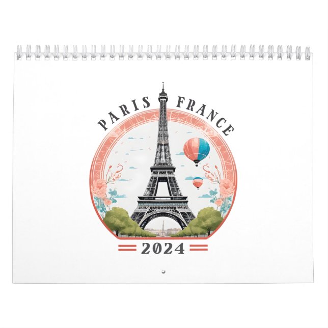 Calendrier Annuaires Paris France 2024, Paris France 2024 (Protection)