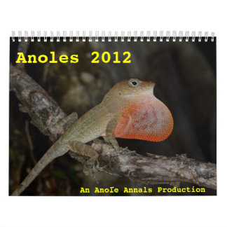 Calendrier Anoles 2012