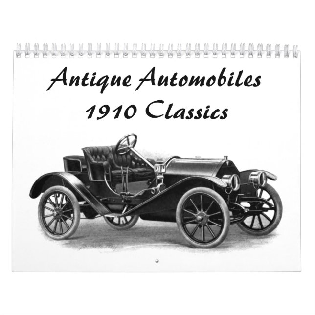 Calendrier Antique Automobiles - 1910 Classic Auto Designs (Protection)