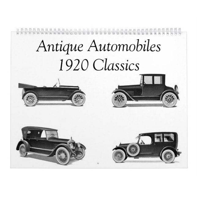 Calendrier Antique Automobliles 1920 Classics - Classic Auto (Protection)