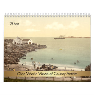Calendrier Antrim, le comté d'Antrim, vue sur le monde d'Old