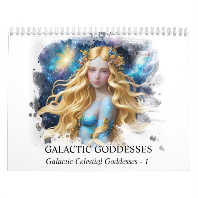 Calendrier *~* AP58 Galactique Femmes Imaginaire Planètes cos (Protection)
