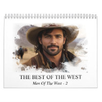 *~* AP59 Hommes Homme Wild West Cowboy 2 Calendrie