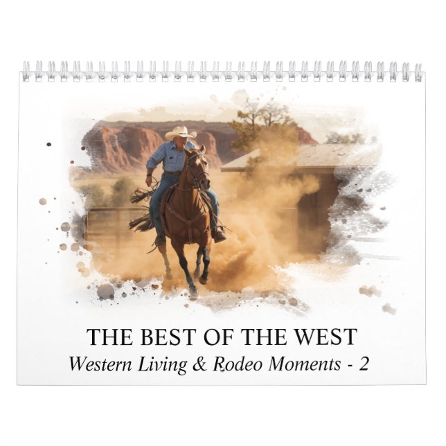 Calendrier *~* AP59 Wild West Cowboy Horse Rodeo (Protection)