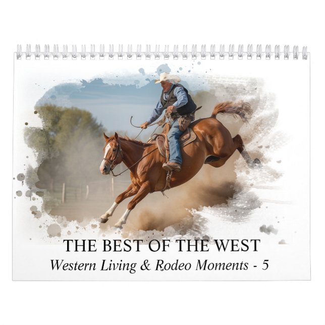 Calendrier *~* AP59 Wild West Cowboy Horse Rodeo 5 (Protection)