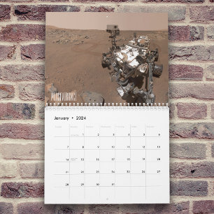 Calendrier Appareils spatiaux Mars et Mars