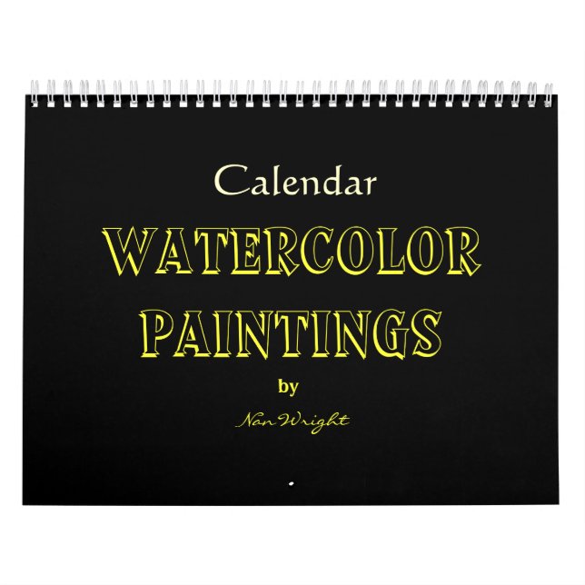 Calendrier Aquarelle Peintures de Nan's (Protection)