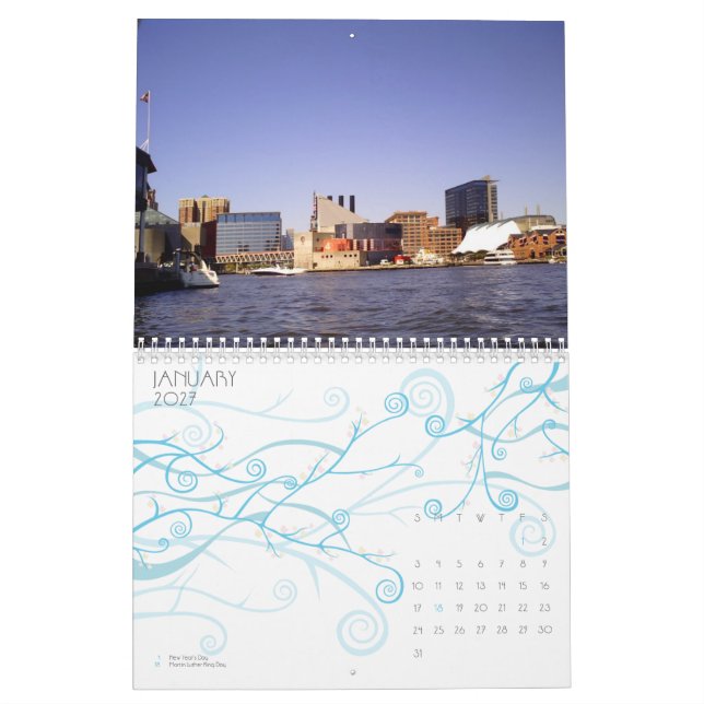 Calendrier Aquarium de Baltimore (Jan 2027)