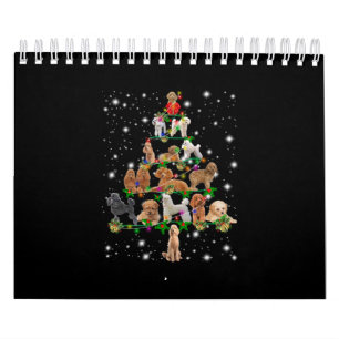 Calendrier Arbre De Noël Aux Canicules Couvert De Flamme De F