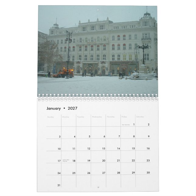Calendrier architectural de Budapest - 2012 (Jan 2027)