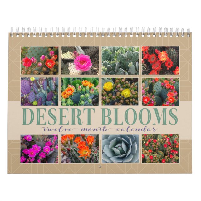 Calendrier Arizona Cactus | Les fleurs du désert Choisissez v (Protection)