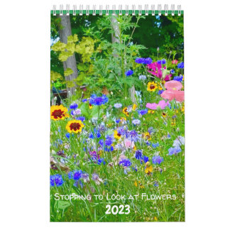 Calendrier Arrêter de regarder les fleurs en 2023
