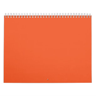 Calendrier arrière - plan orange avec