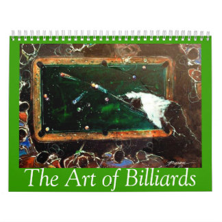 Calendrier Art 2015 des billards