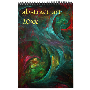 Calendrier Art Abstrait moderne 2025