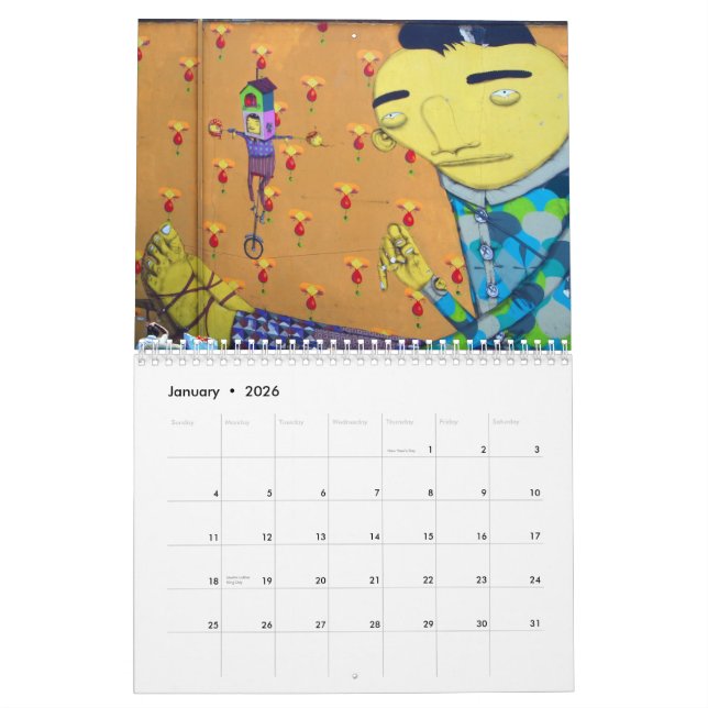 Calendrier Art de RUE (Jan 2026)