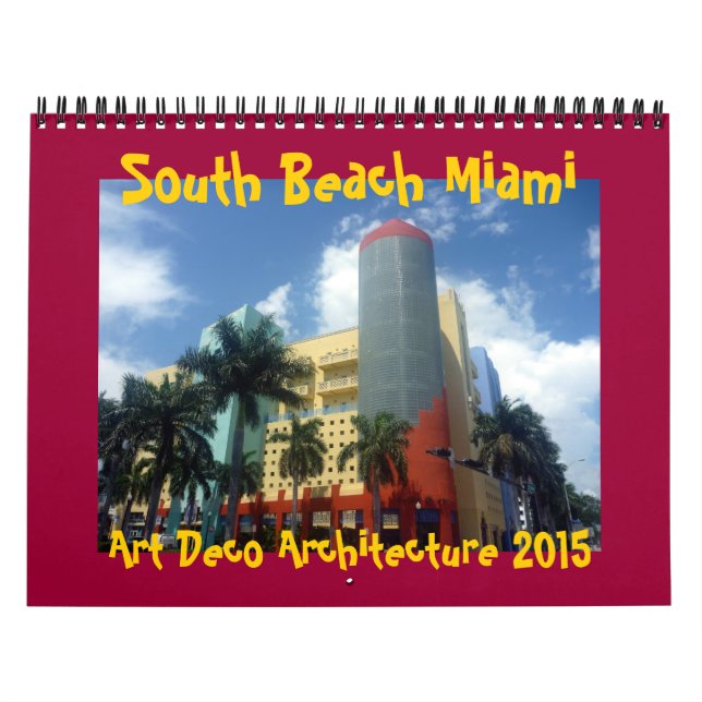 Calendrier art déco Miami 2015 (Protection)