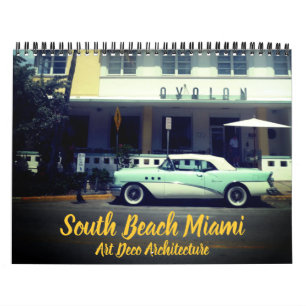 Calendrier art déco miami 2025