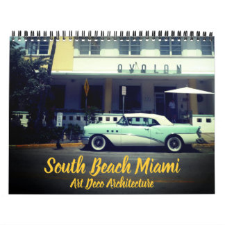 Calendrier art déco miami 2025