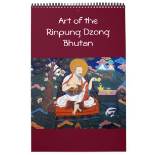 Calendrier art du paro dzong bhutan