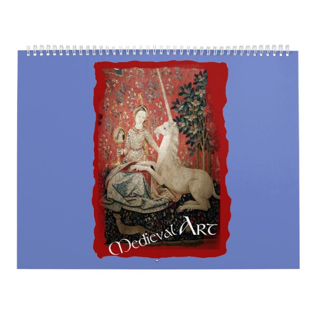 Calendrier Art médiéval - Lady and the Unicorn (par ACCI) (Protection)