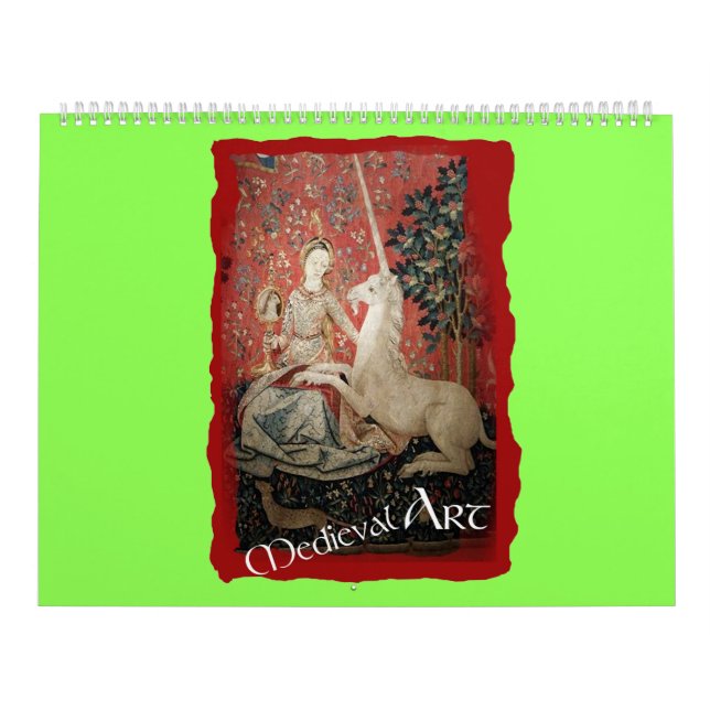 Calendrier Art médiéval - Lady and the Unicorn (par ACCI) (Protection)