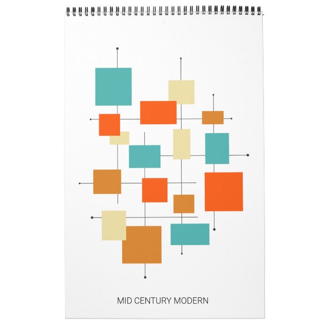 Calendrier Art moderne du milieu du siècle (Protection)