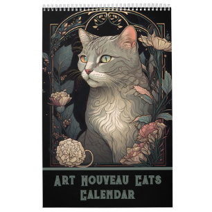 Calendrier Art Nouveau Chats I