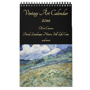Calendrier Art vintage 2025 Home Office Business Wall