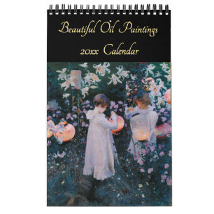 Calendrier Art vintage Beaux peintures à l'huile 2026 Mur