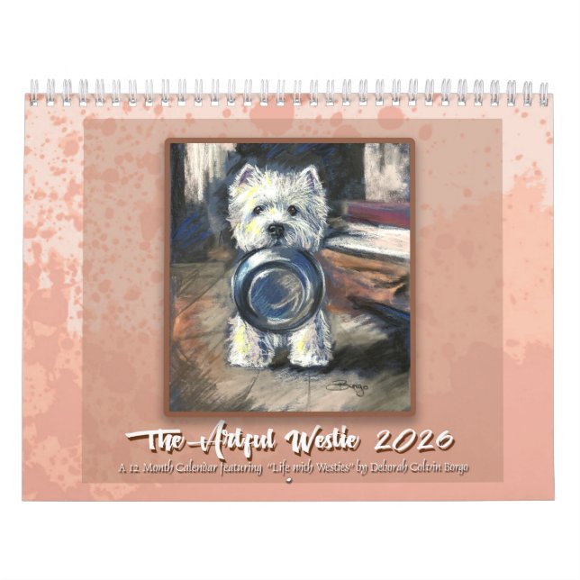 Calendrier Artful Westie calendar by Deborah Borgo (Protection)