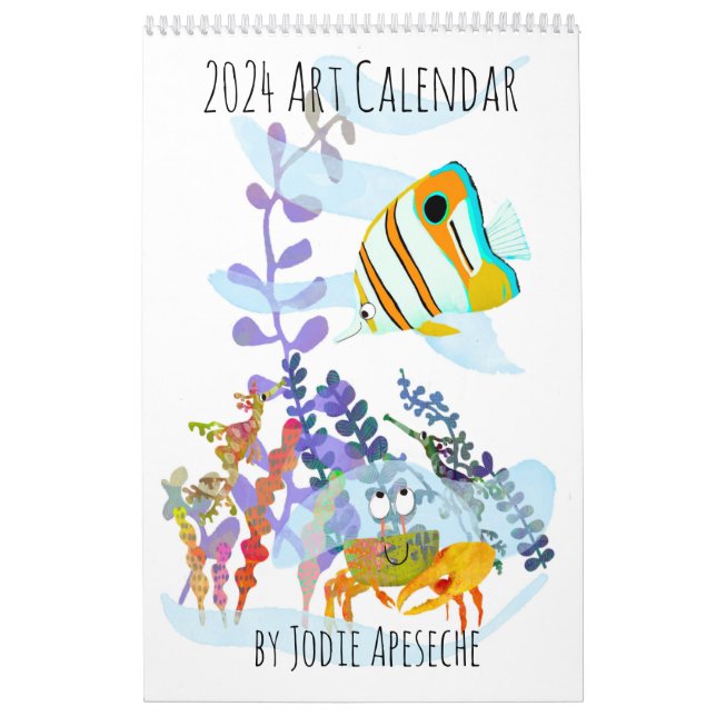 Calendrier artistique 2024 par Jodie Apeseche (Protection)