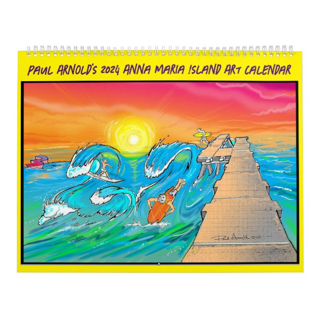 Calendrier artistique de l'île Anna Maria 2024 de  (Protection)