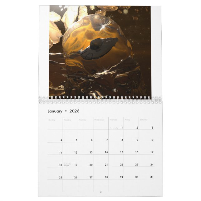 Calendrier artistique de science-fiction (Jan 2026)