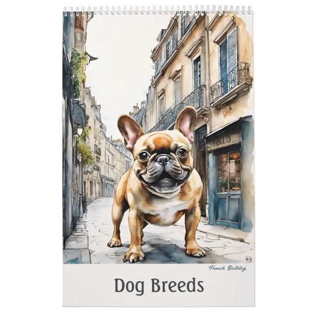 Calendrier artistique des races de chiens (Protection)