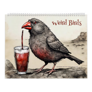 Calendrier artistique Oiseaux bizarres