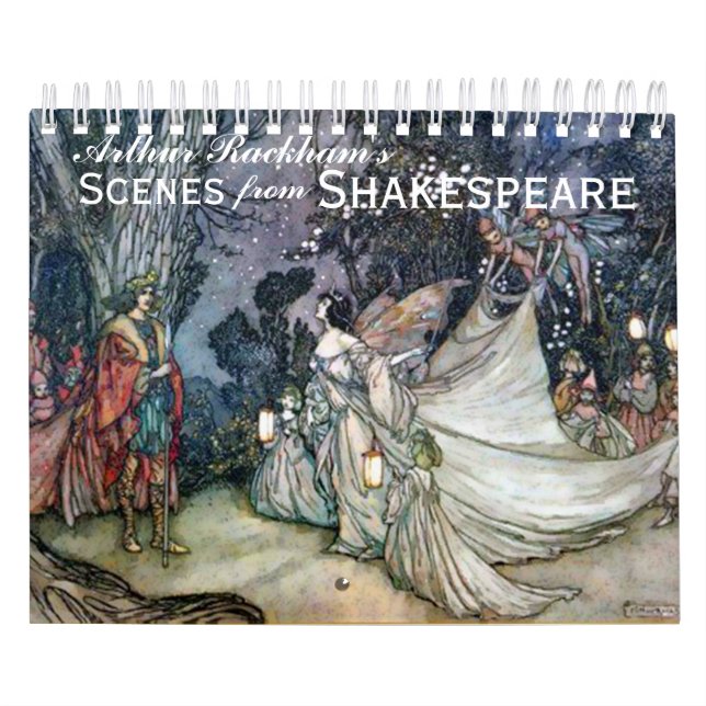 Calendrier artistique Vintage de Shakespeare d'Art (Protection)