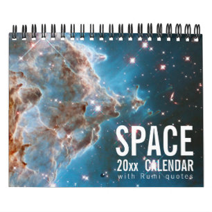 Calendrier Astronomie de Galaxie spatiale Citations de Rumi u