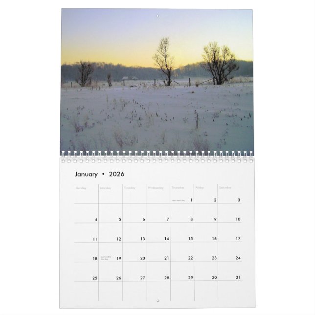 Calendrier Au-dessus du chauffeur de camion de route (Jan 2026)
