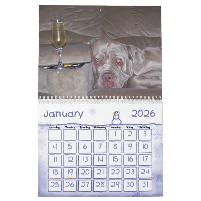 Calendrier Audrey et Willow 2013 (Jan 2026)