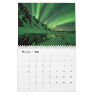 Calendrier Aurora Borealis Pittoresque aurora