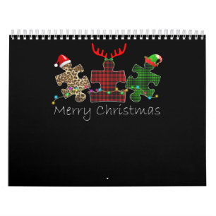 Calendrier Autiste  Joyeux Noël Autisme Pièce de puzzle