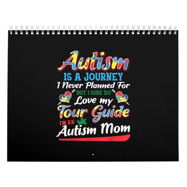 Calendrier Autiste| L'Autisme Est Un Voyage Que Je N'Ai Jamai (Protection)