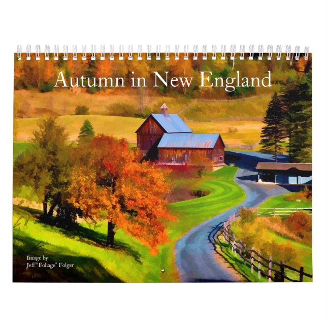 Calendrier Autumn in New England (Protection)